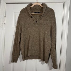 J. Crew Men’s Shawl Collar Lambswool Sweater Medium